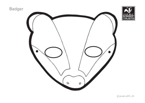 Badger Face Mask | Teaching Resources