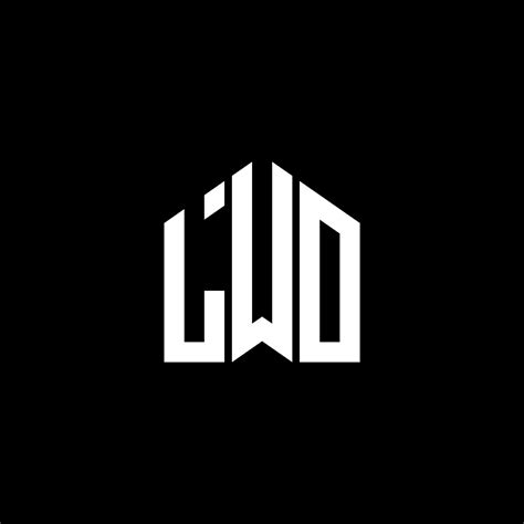 LWO letter logo design on BLACK background. LWO creative initials ...