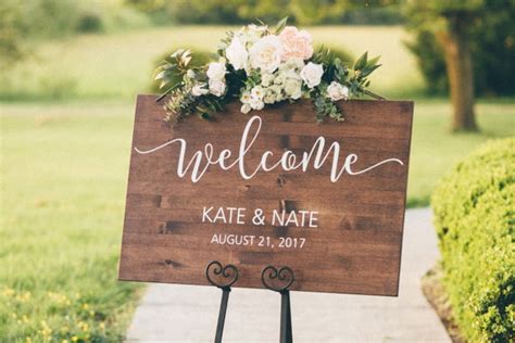 Wedding Welcome Sign Wood Wedding Sign Rustic Wedding - Etsy