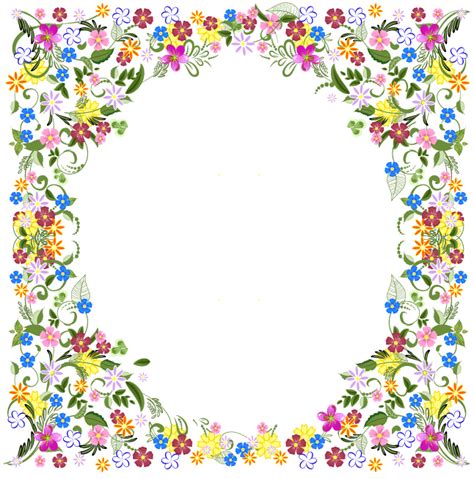 Spring Flower Frame Vector Vector Art & Graphics | freevector.com