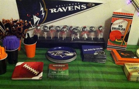 Baltimore Orioles and Baltimore Ravens Birthday Party Ideas | Photo 1 of 16 | Catch My Party