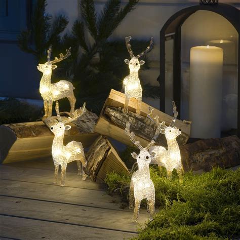 Illuminated Reindeer Set - Ruxley Manor