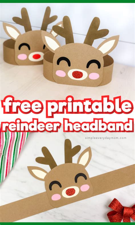 Reindeer Headband Craft For Christmas | Christmas crafts for kids, Fun christmas crafts ...