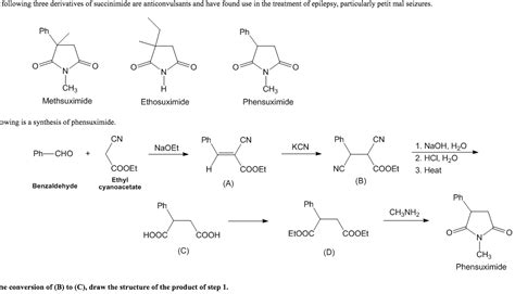 Solved following three derivatives of succinimide are | Chegg.com