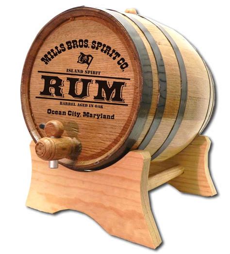 'Pirate Rum' Personalized Oak Barrel — BuyOakBarrels.com