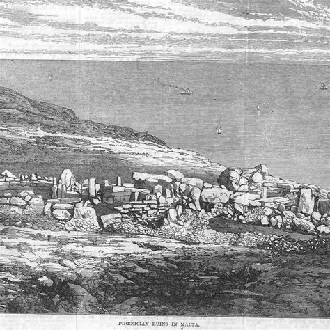 Antique Engraving. Phoenician ruins in Malta – The Art Boutiqe