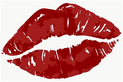 Download premium png of Vectorized red lips sticker design resource by ...