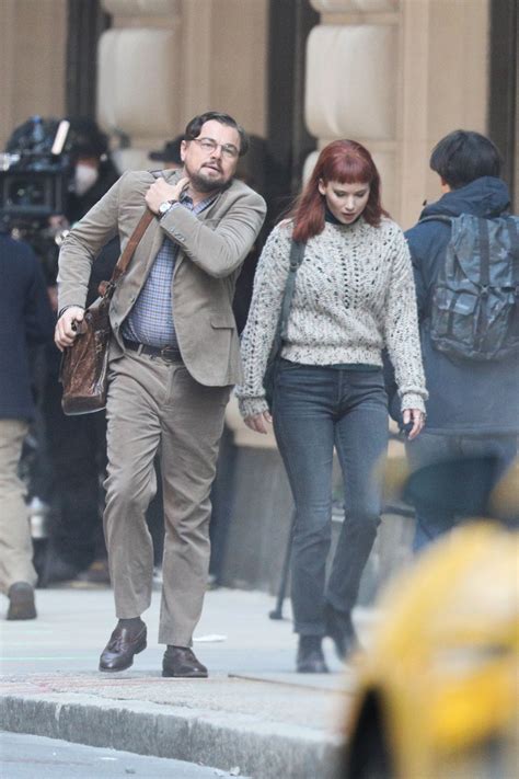 JENNIFER LAWRENCE and Leonardo Dicaprio on the Set of Don’t Look Up in Boston 01/20/2021 ...