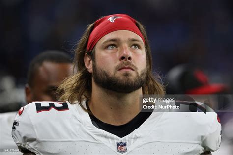 Atlanta Falcons offensive tackle Tyler Vrabel is seen during the ...