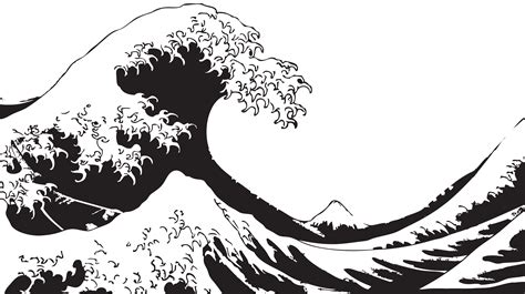 [O][F] "The Great Wave off Kanagawa" - wave, ocean, japan, hokusai, art, painting ...