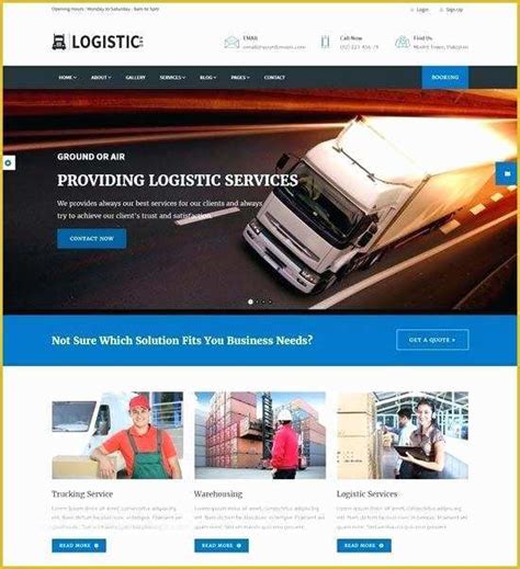 Free Trucking Website Templates Of Courier Service Website Design ...