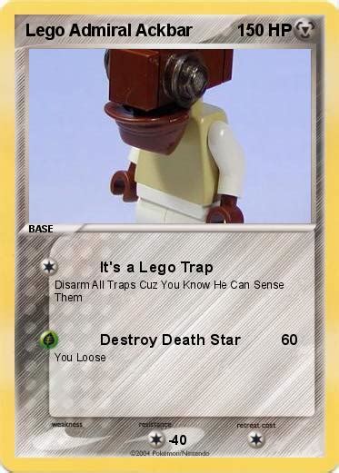 Pokémon Lego Admiral Ackbar - It's a Lego Trap - My Pokemon Card