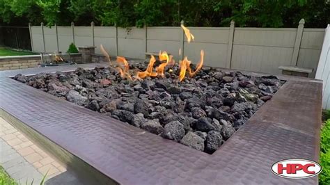 How to light lava rock fire pit