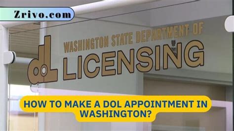 How To Make A DOL Appointment In Washington?