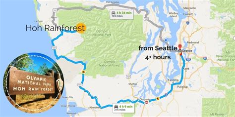 Hoh Rainforest Olympic National Park Map - 2TravelDads