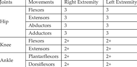 Manual muscle testing of lower Extremity | Download Scientific Diagram