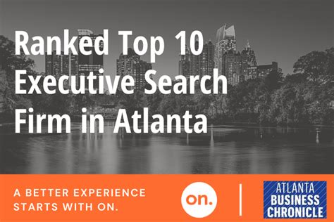 RANKED TOP 10 EXECUTIVE SEARCH FIRM IN ATLANTA - ON Partners