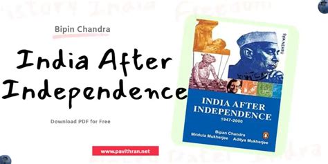 India After Independence Book by Bipin Chandra PDF [Free]