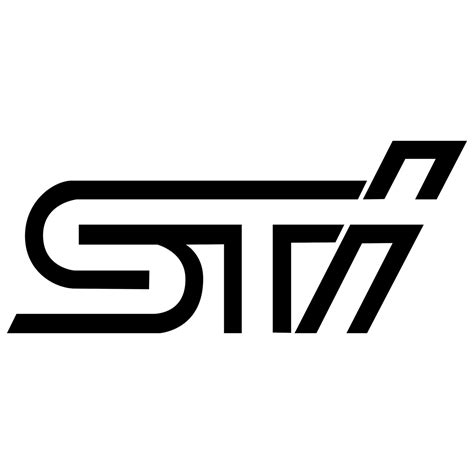 STI Logo Black and White – Brands Logos