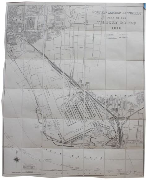 Plan of Tilbury Docks. by PORT OF LONDON AUTHORITY: (1973) Map | Michael S. Kemp, Bookseller