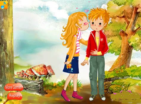 Young Couple Kissing - Play Kiss Games Online