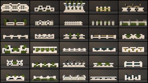 30 Minecraft Quartz Fence & Wall Design Ideas For Your Modern House ...