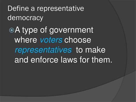 Representative Democracy