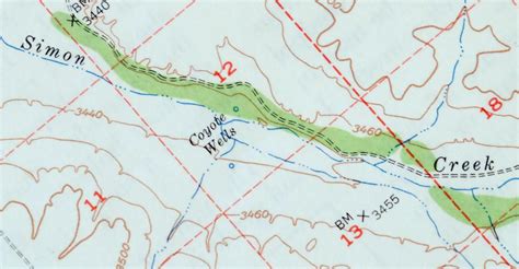 Bowie Arizona Vintage Original 1950 USGS Topographic Map 15-minute Topo ...