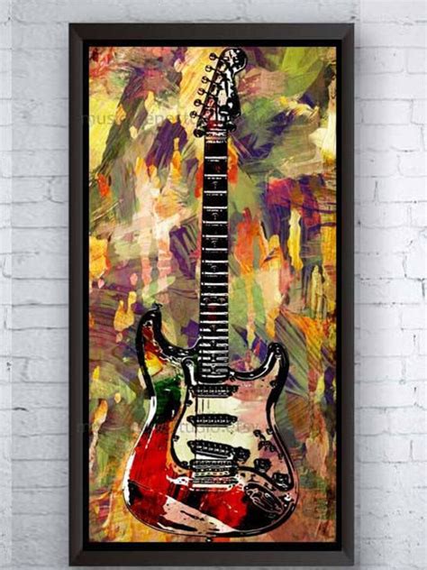 Guitar Canvas Large Wall Canvas Art Modern Canvas Large | Etsy