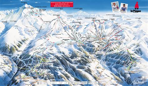 La Plagne Piste Map - La Plagne France • mappery