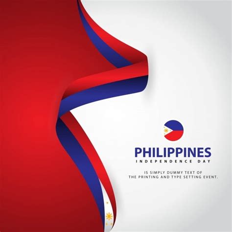 Philippine Independence Day Vector Art PNG, Philippines Independence Day Vector Template Design ...