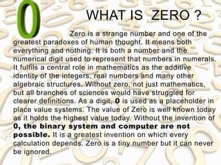 History of Zero - Mathematics | PPT