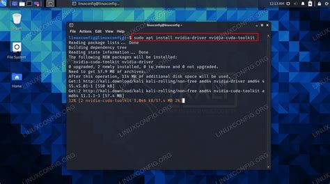 How to install Nvidia drivers on Kali linux - LinuxConfig