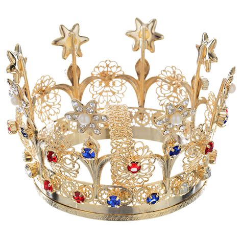 Couronne royale avec strass pour statue religieuse | vente en ligne sur HOLYART