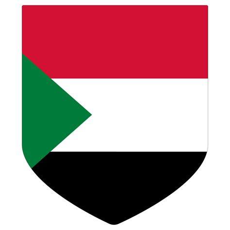 Sudan Flag. Flag of Sudan in design shape 25863063 PNG