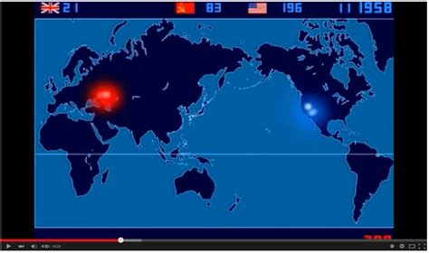 A Time-lapse Map of Every Nuclear Explosion From 1945 to 1998 | The Lyncean Group of San Diego