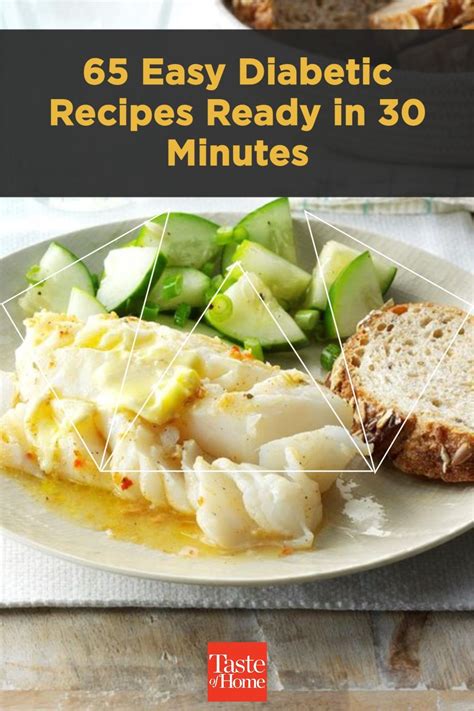 65 Easy Diabetic Recipes Ready in 30 Minutes in 2021 | Diabetes ...