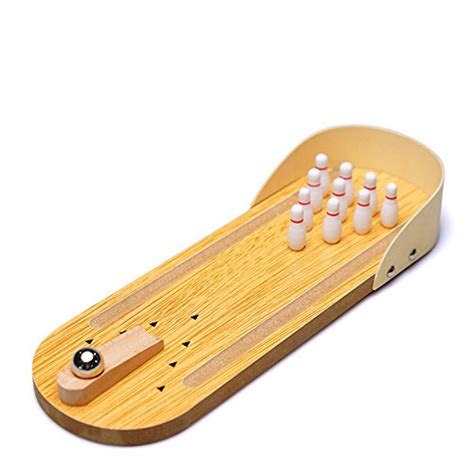 Mini Bowling - Desktop Wooden Bowling Game to Play at Work - Yinz Buy