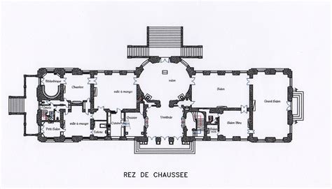 Chateau de Champlatreux Ground Floor Plan | French Architecture