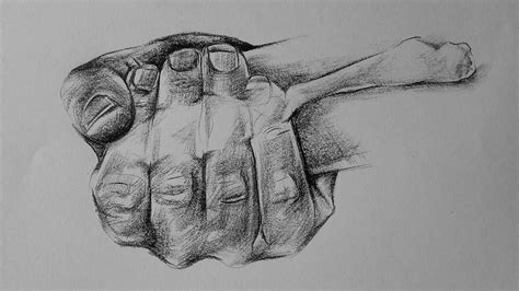 How To Draw Realistic Finger | Pencil Shading - YouTube