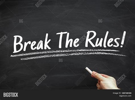 Break Rules Image & Photo (Free Trial) | Bigstock