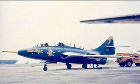 A Blue Angels Grumman F9F Panther. | Us navy blue angels, Blue angels ...