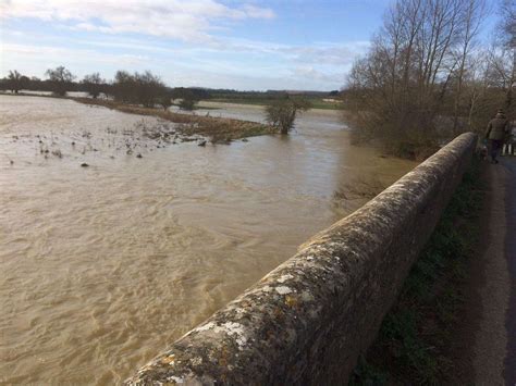 Storm Dennis brings a flood alert to the River Welland, while nearby Collyweston and Ketton show ...