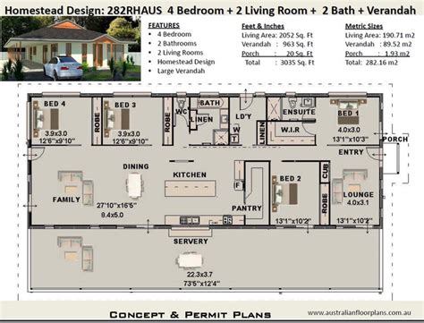 Country House Plans 4 Bedroom House Plans Home Plans 4 - Etsy