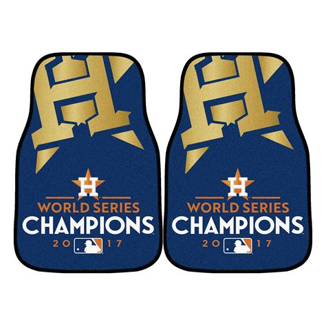 Houston Astros 2017 World Series Champs Carpet Car Mat Set