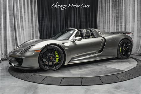 Used 2015 Porsche 918 Spyder RARE $63k Liquid Metal Silver Paint! 1/1 HRE Black Wheels! Serviced ...