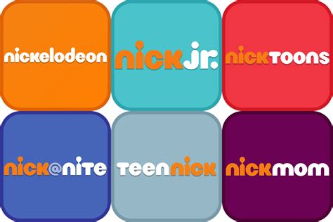 Nick logos (app style) by DecaTilde on DeviantArt