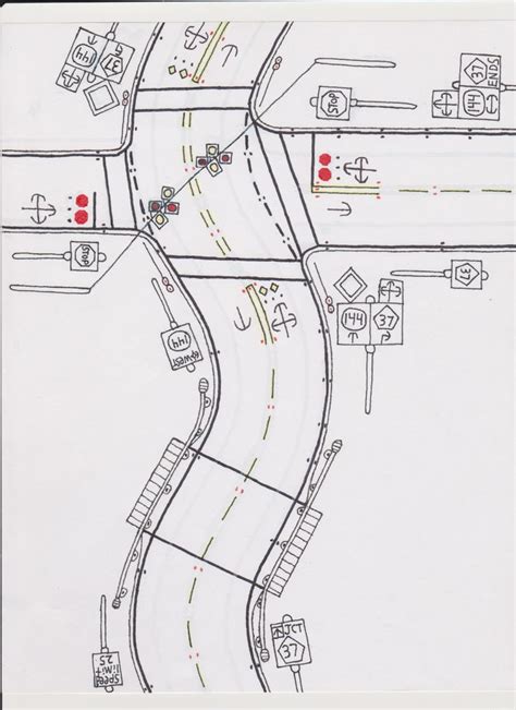 City street with intersection. | Architecture model making, Road ...