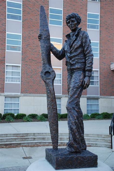 Amelia Earhart | Statue of Amelia Earhart at Purdue Universi… | Flickr