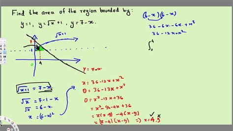 Area of a Region Bounded by 3 Curves - Integral Calculus - YouTube